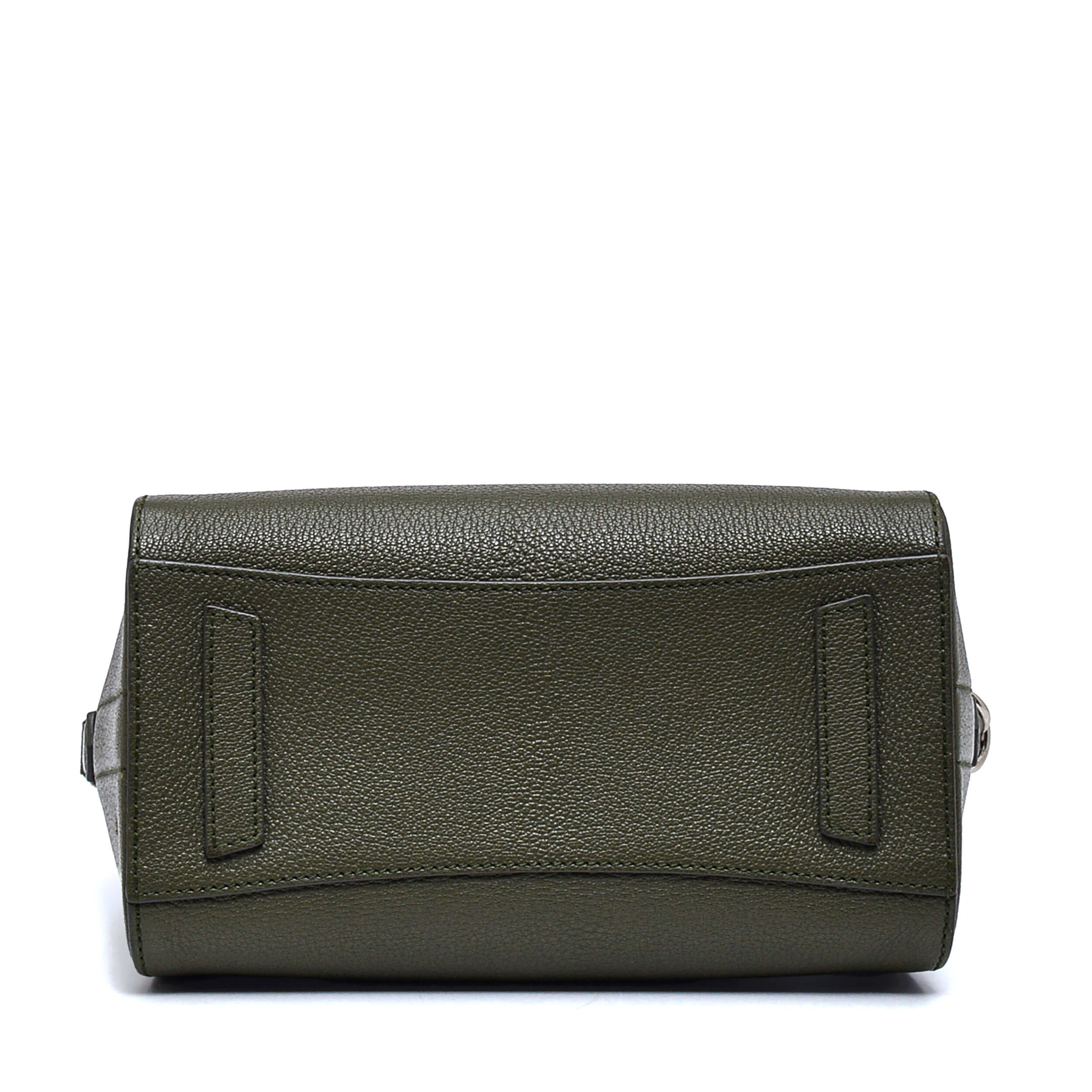 Givenchy - Khaki Leather Nano Antigona Nano Bag